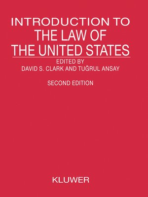 cover image of Introduction to the Law of the United States